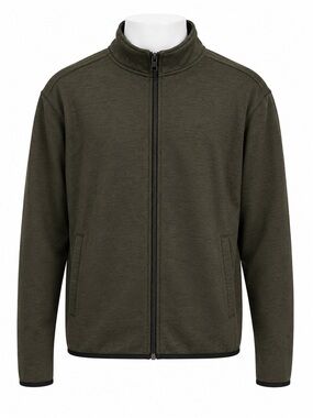 Size XL Mondetta Men’s Olive Full Zip Performance Jacket Athletic Casual